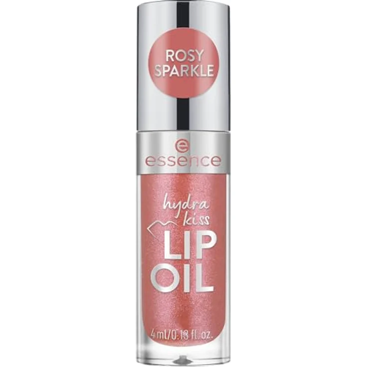 essence Hydra Kiss, hydratisierendes Lippenöl mit glänzendem Finish, Farbton 11 Rosy Sparkle, 4 ml – Bild 2