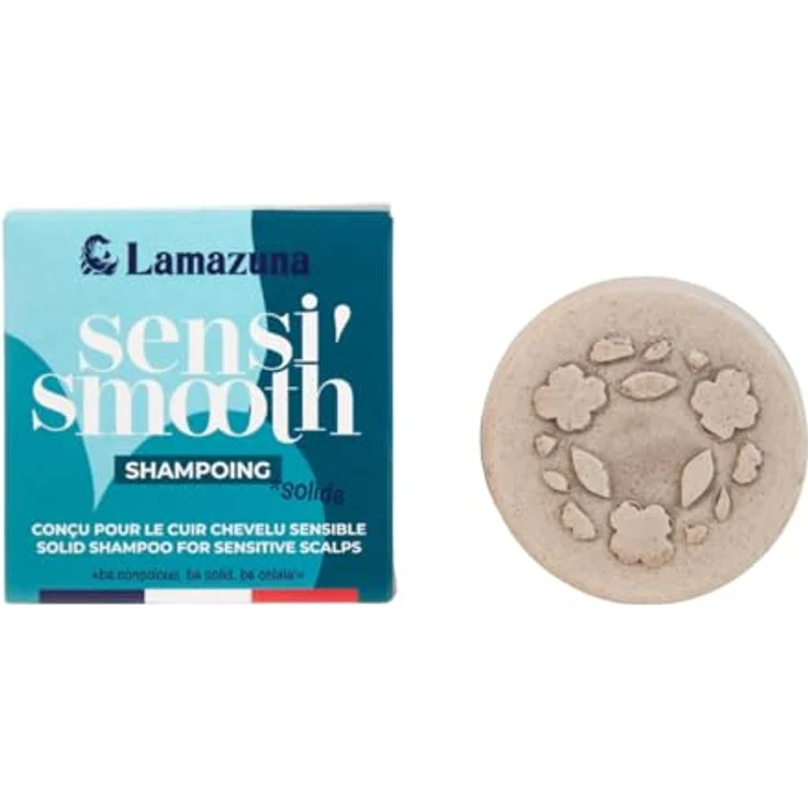 Lamazuna Shampoing Solide pour Cuir Chevelu Sensible, mit Huile de Chaulmoogra und Poudre de Pivoine, 70 ml