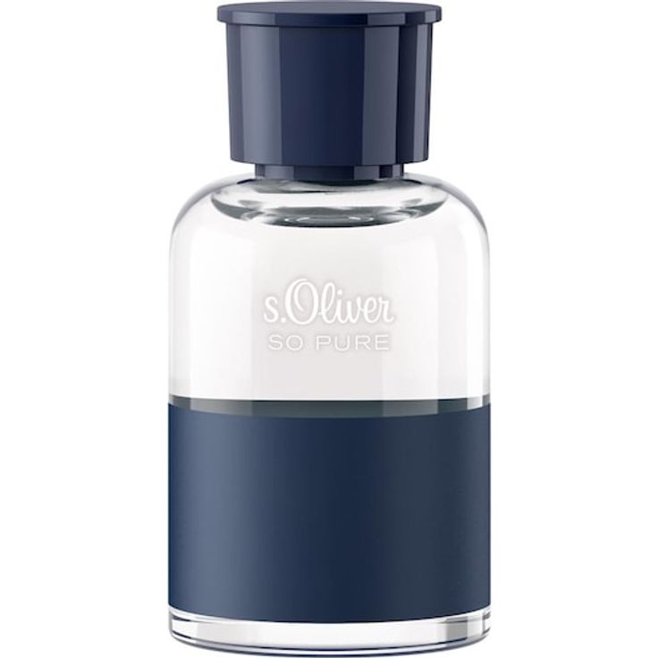 s.Oliver So Pure Men Eau de Toilette Spray, 50 ml, aromatisch-frische Duftkomposition mit Bergamotte, grünem Apfel, Lavendel und warmen Holzakkorden