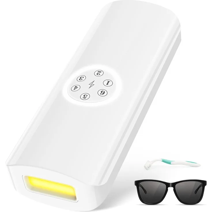 VIVITAR AUIOEY IPL Haarentferner, Pulslicht Epilierer für schmerzfreie dauerhafte Haarentfernung, 6 Leistungsstufen, für Gesicht, Arme, Beine, Achseln, Bikini, 999.900 Blitze