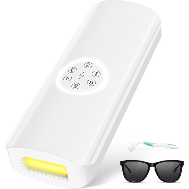 VIVITAR AUIOEY IPL Haarentferner, Pulslicht Epilierer für schmerzfreie dauerhafte Haarentfernung, 6 Leistungsstufen, für Gesicht, Arme, Beine, Achseln, Bikini, 999.900 Blitze