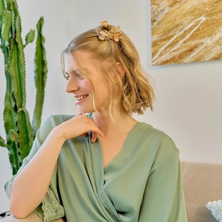 invisibobble Clipstar Oasis Petit Citrus, Haarspangen-Set für Damen, 4 Stück in leuchtendem Citrus-Farben – Bild 4