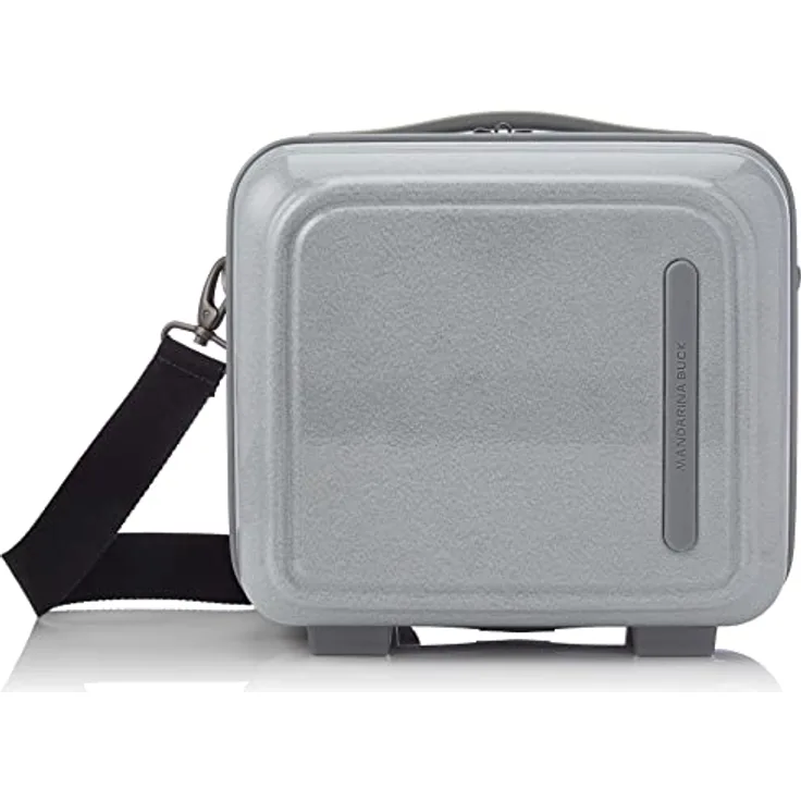 Mandarine Duck LOGODUCK + Kosmetiktasche Glitzer Silber (Silber) 28,5 x 26,5 x 16,5 (LxHxB)