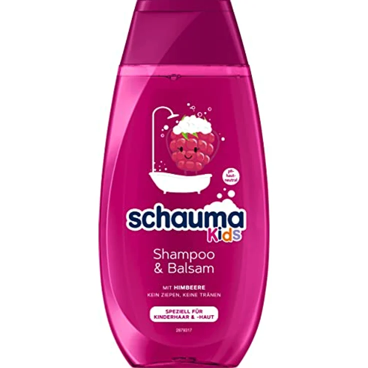 Henkel Schauma Kinder Shampoo und Balsam, Himbeereduft, pH-neutral, 250ml – Bild 1