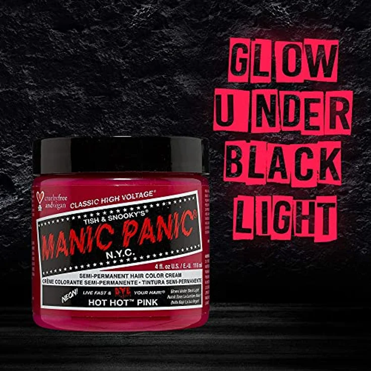 MANIC PANIC Hot Hot Pink Haarfarbe Classic Line, 237 ml - hochintensive semipermanente Färbung – Bild 5