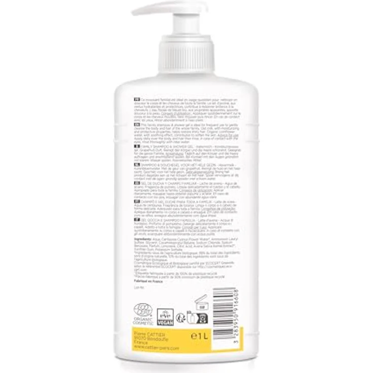 CATTIER Gel de Ducha y Champú, 1L, kühlend & langlebig, flexible Anwendung – Bild 2