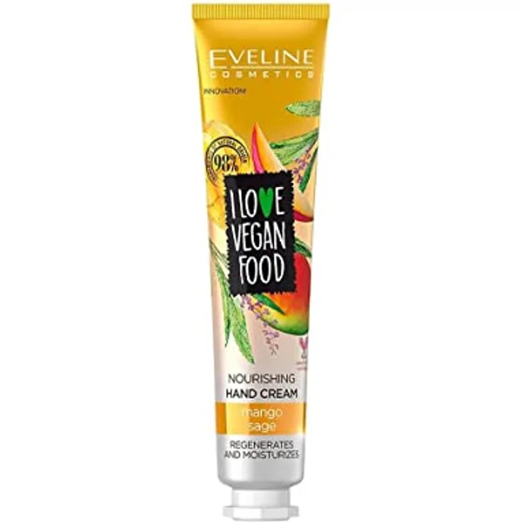 Eveline Cosmetics Ich Liebe Vegan Food Nourishing Handcreme Mango & Sage, 50 ml