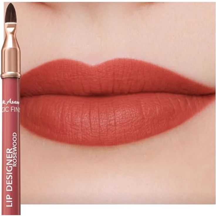 M. Asam MAGIC FINISH Lip Designer Rosewood, Langanhaltender Wasserfester Lipliner mit Integriertem Pinsel, Kussecht & Cremige Textur, 0,28g – Bild 1