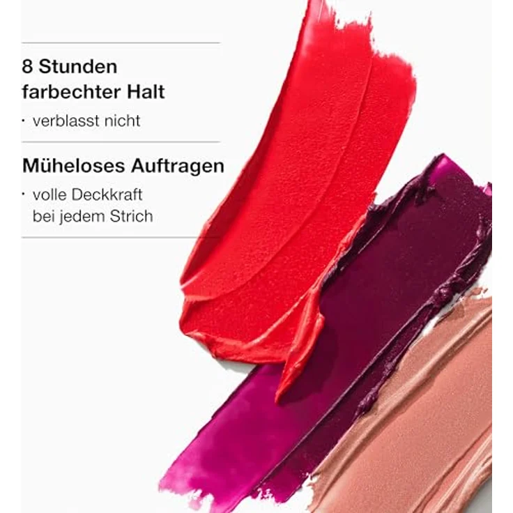 Clinique Pop Longwear Lipstick 01 Blushing Pop, satinierter Lippenstift mit bis zu 8 Stunden Haltbarkeit, 3,9 g – Bild 6