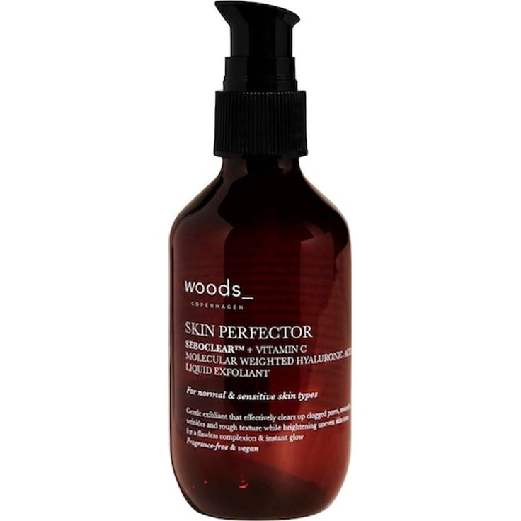 Woods Copenhagen Skin Perfector Seboclear Gesichtspeeling, 100 ml - reguliert die Talgproduktion, enthält 2% Vitamin C, für alle Hauttypen