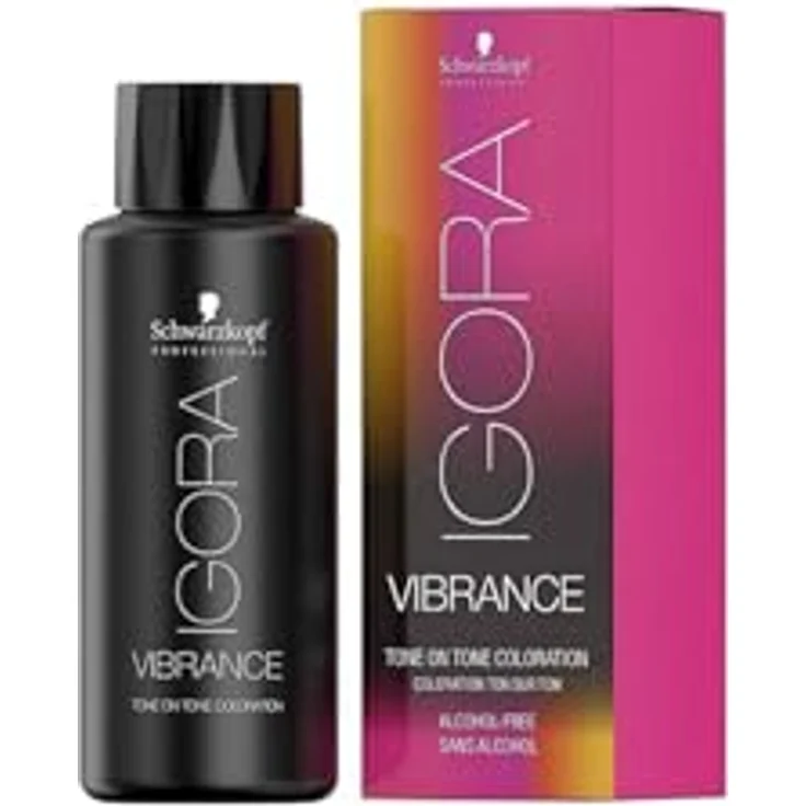 Schwarzkopf Professional IGORA Vibrance Intensivtönung, Farbton 9,5-1 Cendré Toner, 60 ml, permanente Haarfarbe mit langanhaltendem Glanz und Pflegewirkung – Bild 2