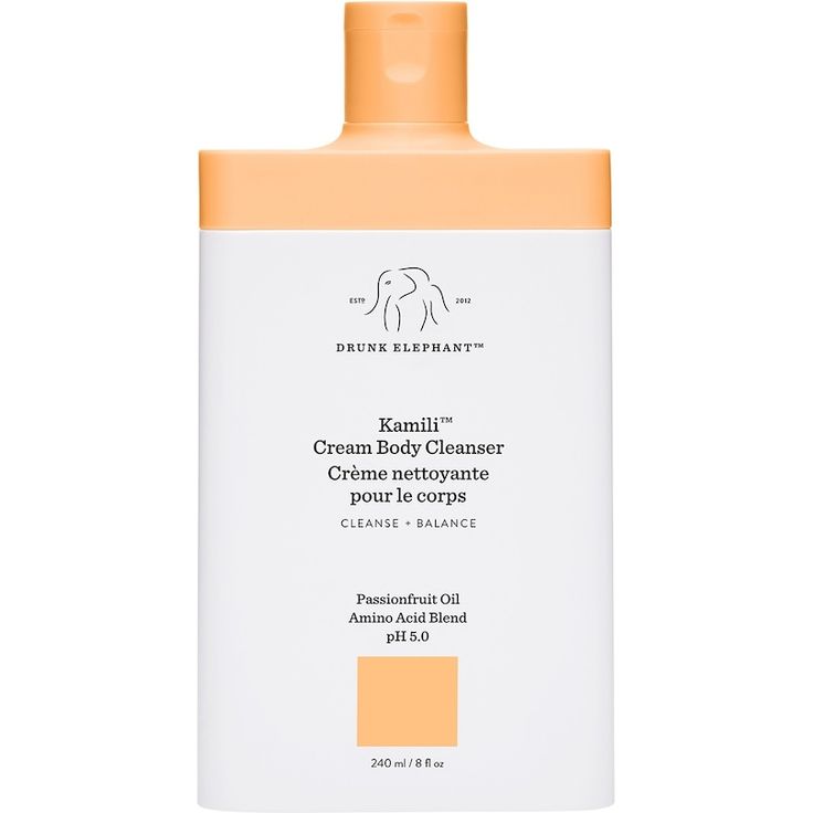 Drunk Elephant Kamili™ Cream Body Cleanser, Duschgel mit ultramilden Tensiden und hauterneuernden Aminosäuren, 240 ml