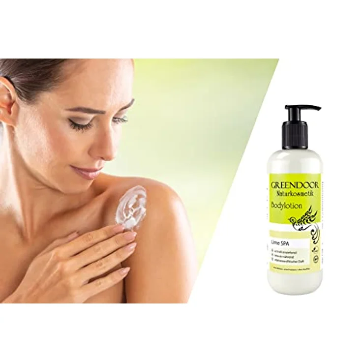 GREENDOOR Bodylotion Lime 500ml, Skin Food für trockene Haut, natürliche vegane Körpermilch mit Bio Sheabutter, frischer Duft, Naturkosmetik Lotion ohne Parabene Silikone, unisex – Bild 4