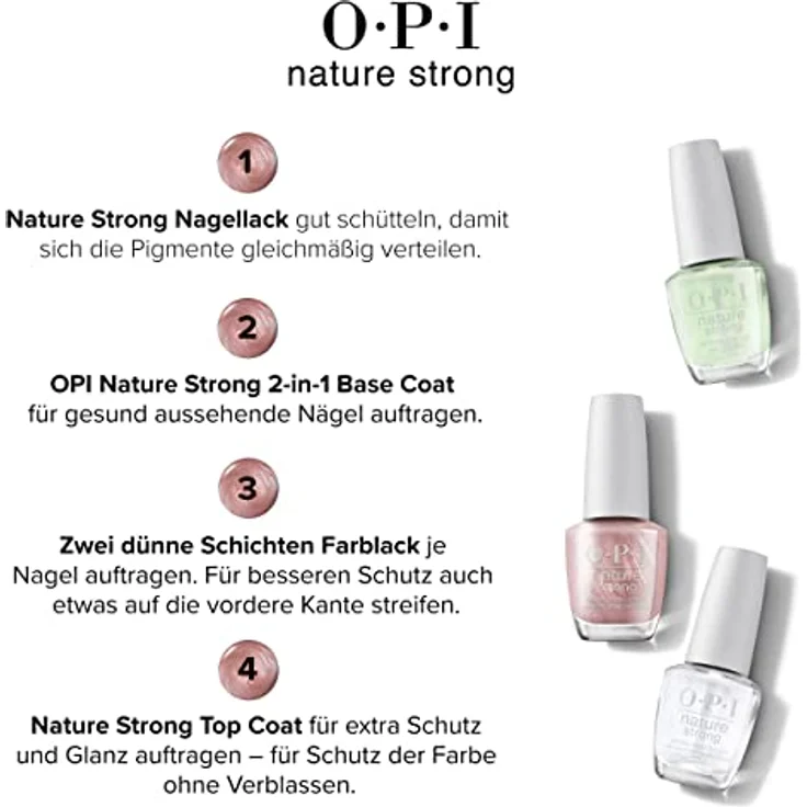 OPI Nature Strong | Langanhaltender Nagellack | Vegane Formel mit Natürlichen Inhaltsstoffen | bis zu 7 Tage Halt | mit ProWide Pinsel für den perfekten Auftrag | Pinktönen | Thistle Make You Bloom | 15 ml – Bild 5