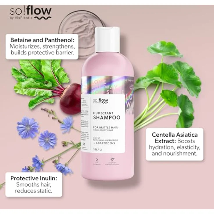 SO!FLOW High Porosity Hair Humectant Shampoo, 400 ml, feuchtigkeitsspendendes Haarshampoo für Schuppen- und Juckreizbekämpfung – Bild 3
