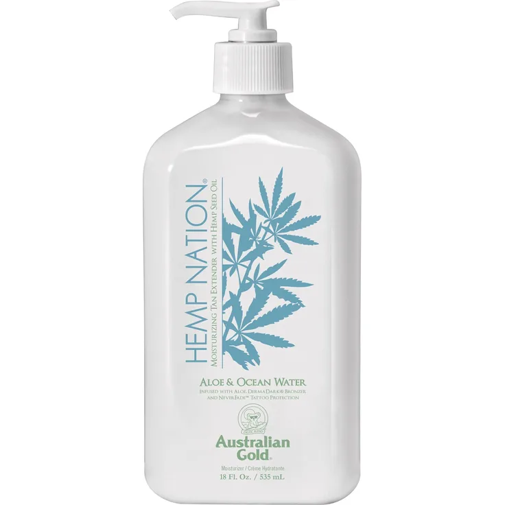 Australian Gold Hemp Nation Aloe & Ocean Water Lotion, 535 ml Körperlotion mit feuchtigkeitsspendenden Eigenschaften