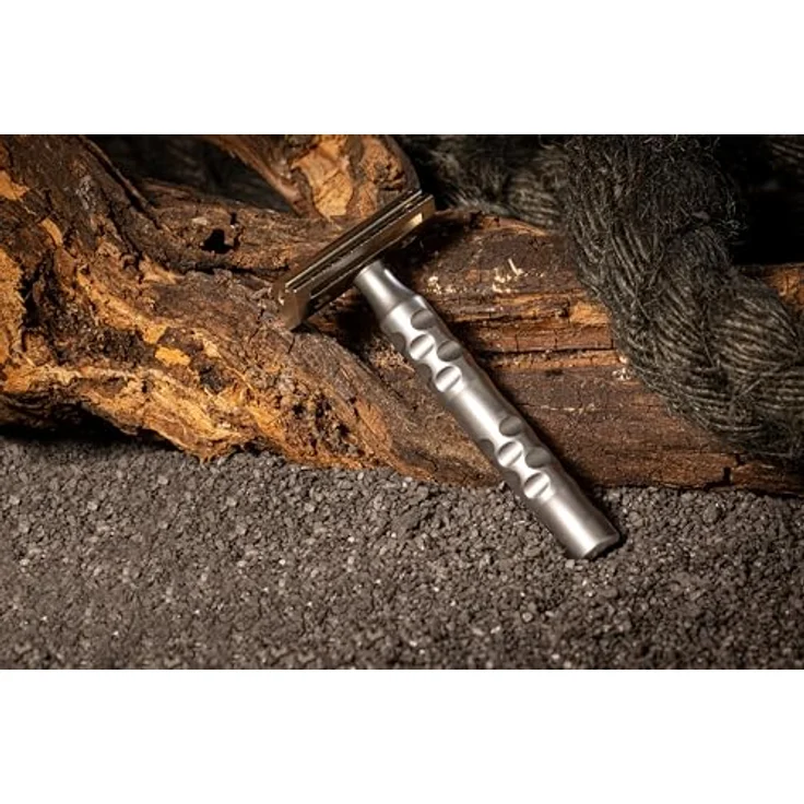 The Goodfellas' Smile Sicherheitsrasierer Italico Rasierhobel geschlossener Kamm Griff aus Edelstahl mit Hartchrombehandlung Grifflänge 9 cm – Bild 9