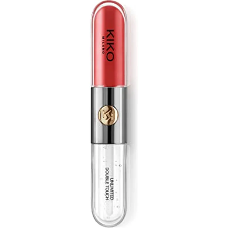KIKO Milano Unlimited Double Touch, langanhaltender flüssiger Lippenstift mit Glanz, Farbton 115 Fire Red, 6 ml – Bild 3