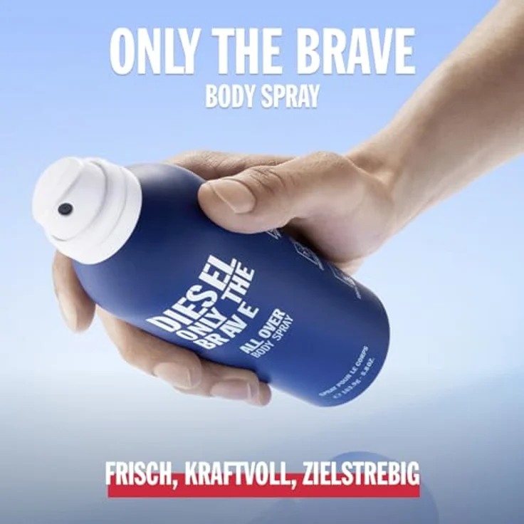 Diesel Only The Brave, Bodyspray für Männer, Körperspray mit frischem und kraftvollem Duft, 200 ml – Bild 2