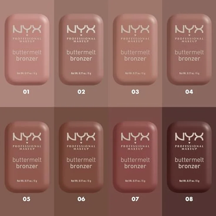 NYX Professional Makeup Buttermelt Bronzer, cremiger Bronzer in Farbton 03 Deserve Butta, 5 g - für ein natürlich gebräuntes Hautbild und Konturierung – Bild 6