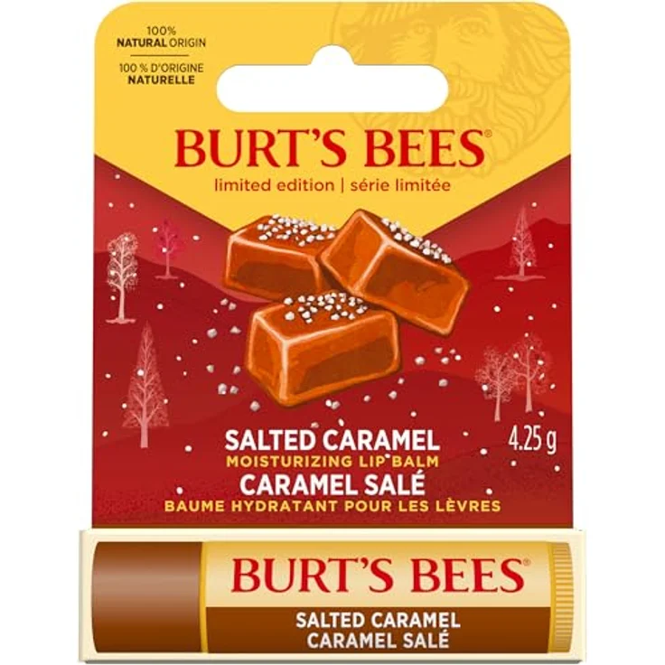 Burt's Bees Lippenbalsam Salzkaramell, feuchtigkeitsspendender Balsam mit Bienenwachs und Vitamin E, 100 % natürlich, 4,25 g – Bild 2