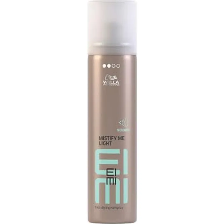 WELLA Eimi Mistify ME Light (3er Pack), schnelltrocknendes Haarspray - leichtes Fixing Spray für sofortigen Halt - Styling-Spray für 24 Stunden zuverlässigen Halt mit natürlicher Bewegung, (3 x 75ml)