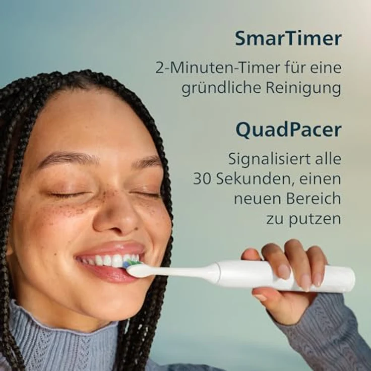Philips Sonicare HX4021/01, Elektrische Zahnbürste mit 3-facher Plaque-Entfernung, weiß – Bild 7
