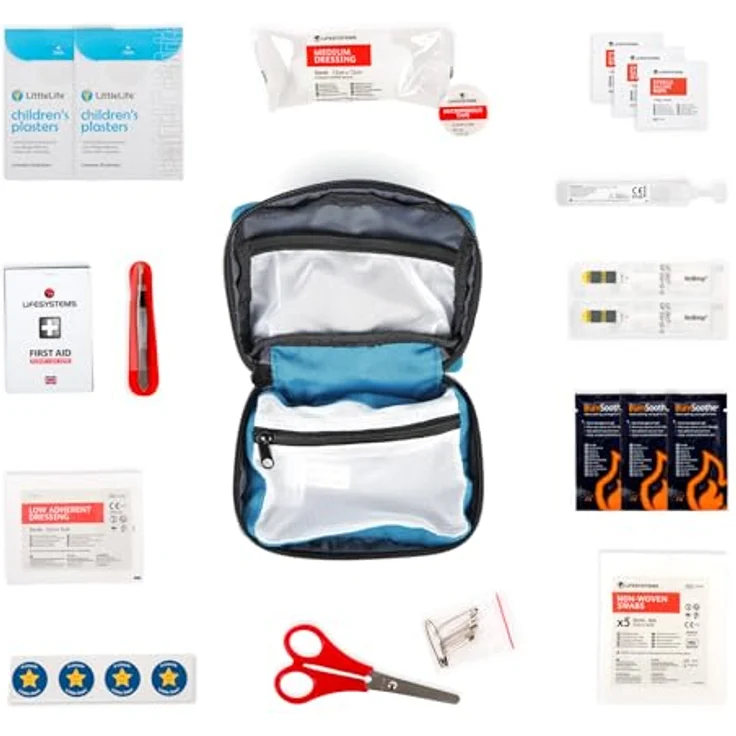 LittleLife handliche Notfall-Apotheke Erste Hilfe Kasten Verbandskasten für unterwegs - Mini First Aid Kit – Bild 3