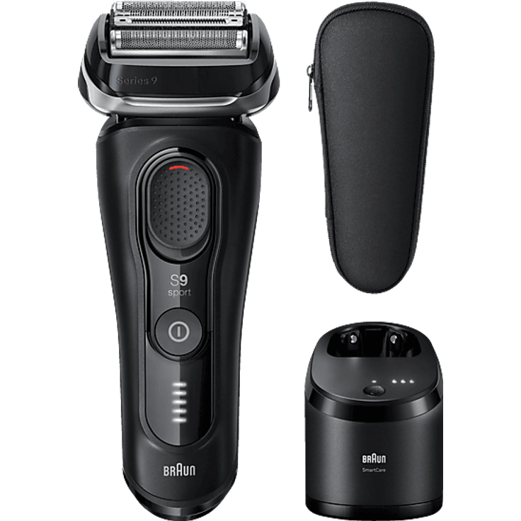 BRAUN Series 9 Sport 9150cc, 5-in-1 Herrenrasierer mit SensoAdapt-Technologie, 60 Min. kabellose Laufzeit, Nass & Trocken, Schwarz