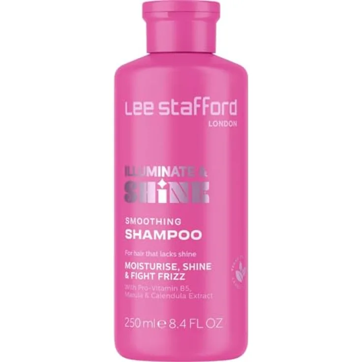 Lee Stafford Illuminate & Shine Smoothing Shampoo, sanftes Glanz-Shampoo für strahlende Geschmeidigkeit, 250 ml