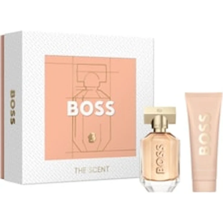 HUGO BOSS Boss The Scent, Damen Duftset mit 50 ml Eau de Parfum und 75 ml Bodylotion in eleganter Geschenkschachtel