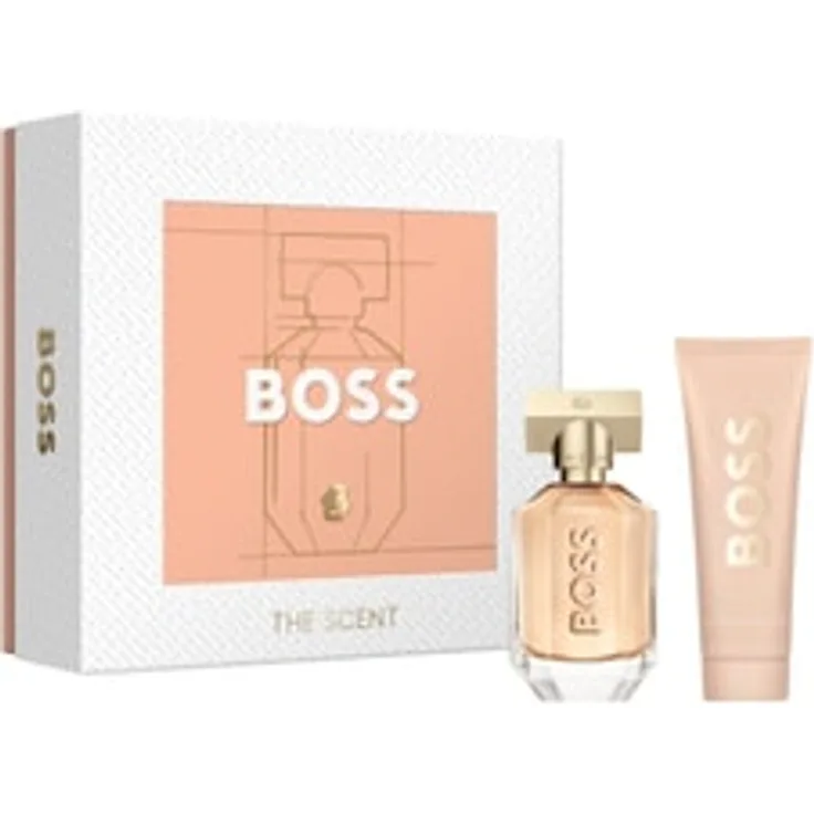 HUGO BOSS Boss The Scent, Damen Duftset mit 50 ml Eau de Parfum und 75 ml Bodylotion in eleganter Geschenkschachtel