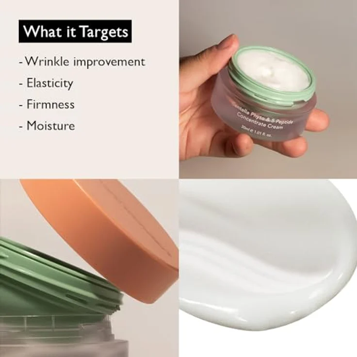 HARUHARU Centella Phyto & 5 Peptide Konzentrat Creme, 30ml Nachfüllung zur Hautrevitalisierung ohne toxische Inhaltsstoffe – Bild 5