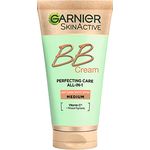 Garnier SkinActive BB Cream Perfektionierende All-In-1 Pflege Mittel mit LSF50 gegen dunkle Flecken, mit Vitamin C und Mineralpigmenten, 50 ml