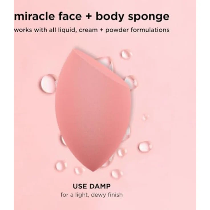 Real Techniques Miracle Face Body Schwamm 01489 - Large Make-up Schwamm, Dekorative Kosmetik Make-up Accessoires – Bild 6