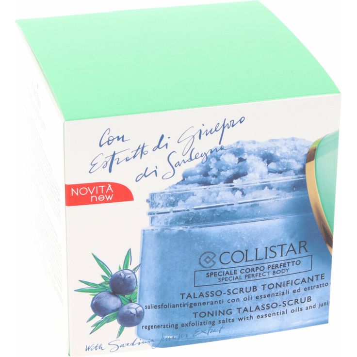 Collistar Toning Talasso Scrub Regenerating Exfoliating Salts With Essential Oil sand Juniper Extract 700 g
