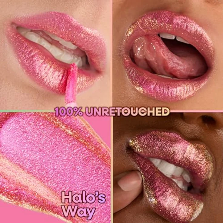 Wet n Wild Chameleon Chrome Lip Foil Lipgloss mit holografischen Effekten, Farbton Halo's Way, 3 ml – Bild 3