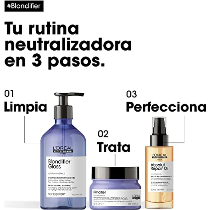 L'Oréal Shampoo Serie Expert Blondifier Gloss Shampoo 300 ml – Bild 4