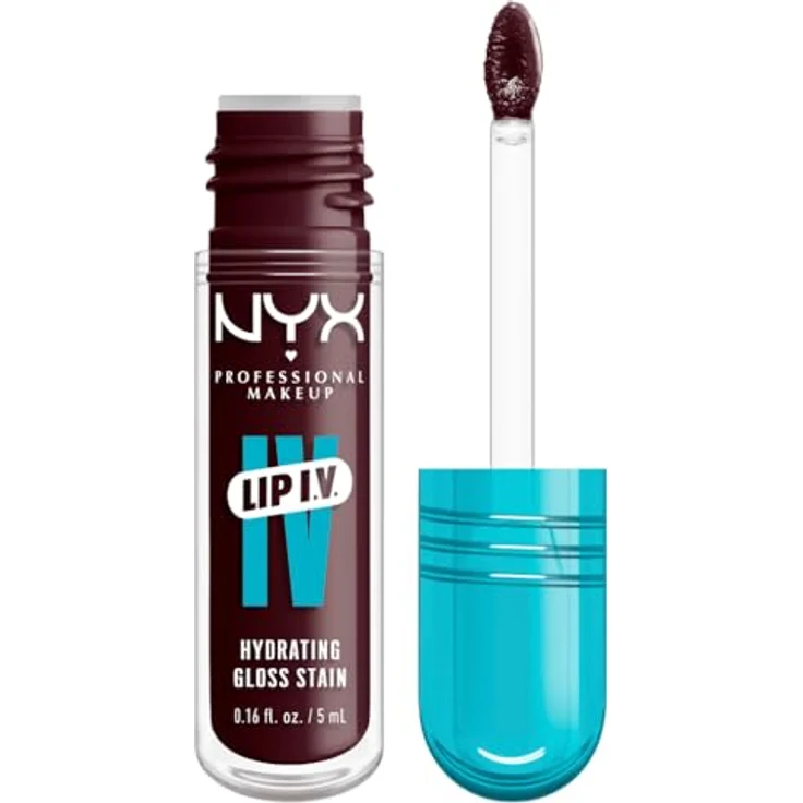 NYX Professional Makeup Lip IV Gloss Serum, feuchtigkeitsspendendes Lipgloss mit intensivem Farb- und Glanz-Effekt, 5 ml, 14 - MAUVE N MOIST – Bild 1
