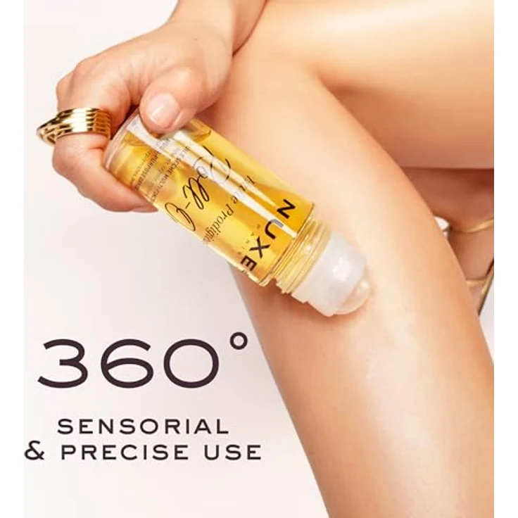 Nuxe Huile Prodigieuse Roll-On 60 Ml, Trockenöl für Gesicht, Körper und Haare mit 7 pflanzlichen Ölen, satinierter Glow ohne öliges Finish – Bild 3