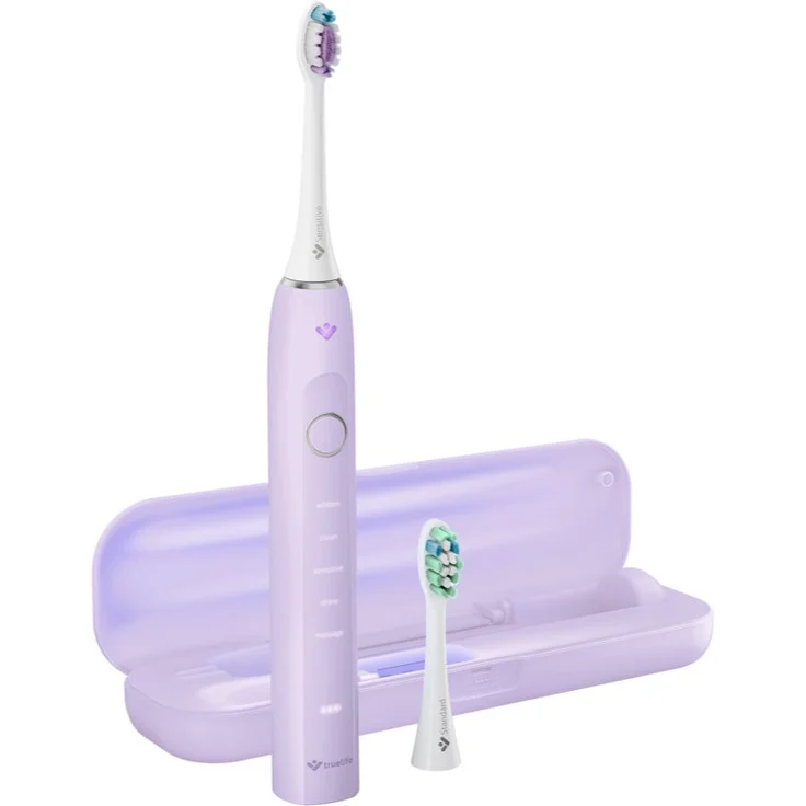 TrueLife SonicBrush Clean70 UV, Schallzahnbürste mit UV-Reinigungstechnologie für Damen, Lavender