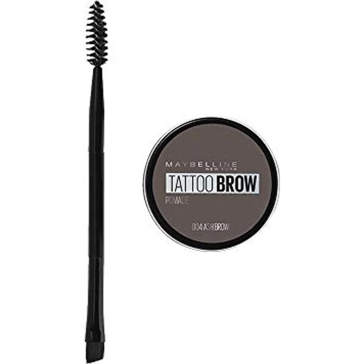 Maybelline New York Augenbrauenfarbe, Wasserfest und langanhaltend, Tattoo Brow Pomade, 004 Ash Brown, 3,5 ml – Bild 2