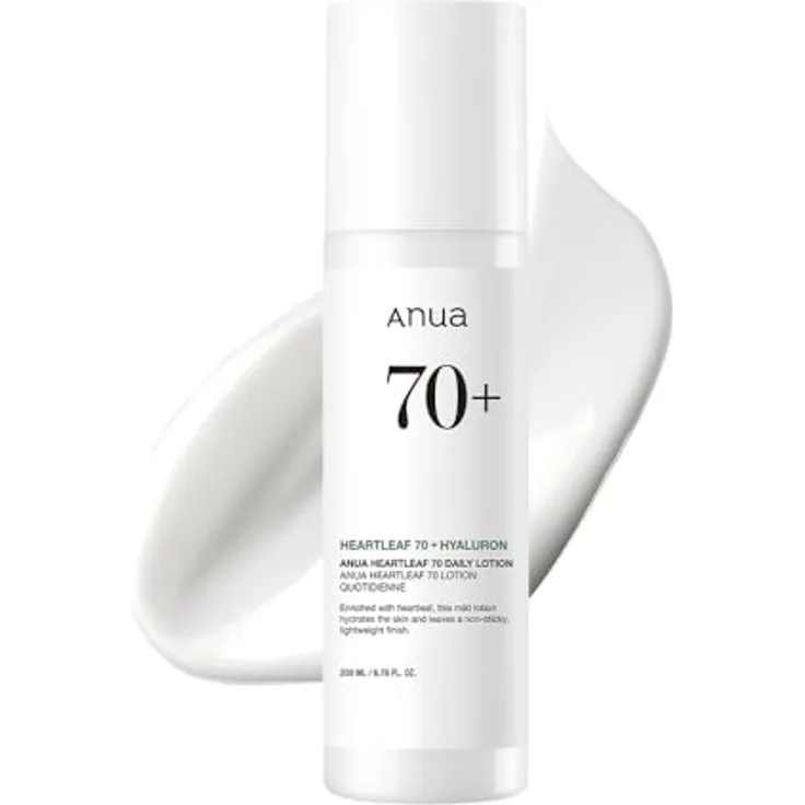 ANUA Heartleaf Daily Lotion, Gesichtsfeuchtigkeitscreme für empfindliche Haut, leichte, koreanische Hautpflege (200 ml, 6,76 fl.oz.)