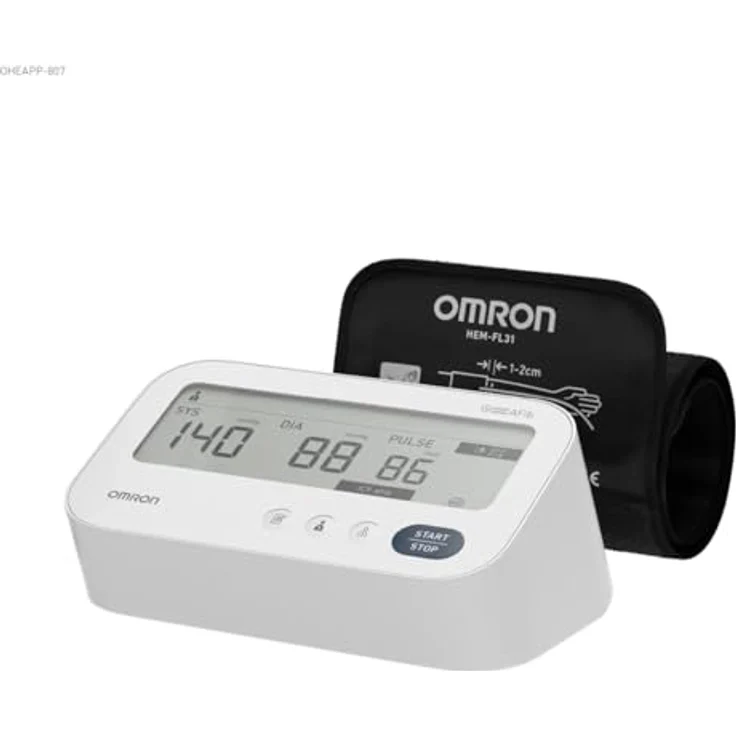 Omron M3 Comfort AFib, Blutdruckmessgerät Oberarm mit Vorhofflimmer-Erkennung und 3-fachem Messmodus – Bild 1