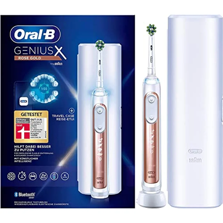 Oral-B Oral-B Genius X Elektrische Zahnbürste, roségold – Bild 2