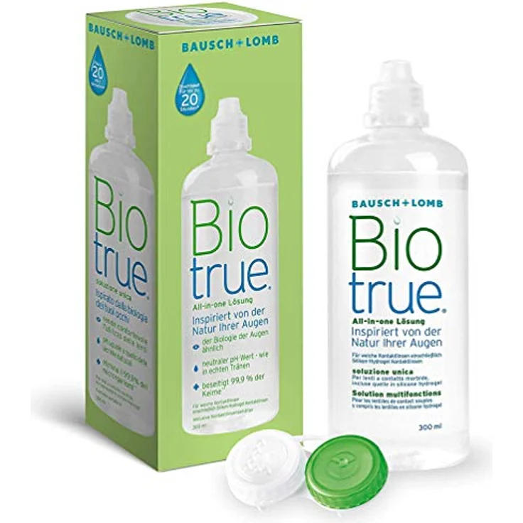 Bausch und Lomb Kontaktlinsenreiniger Biotrue, verträgliche Kontaktlinsenpflege für Silikon Hydrogel Linsen 1 x 300 ml - Preisvergleich – Bild 4