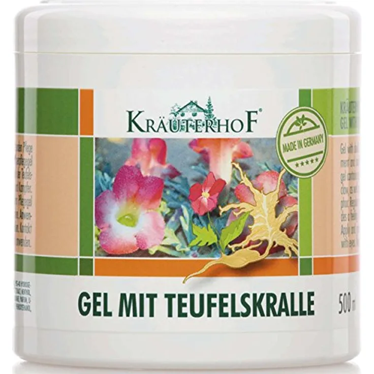 Kräuterhof Teufelskralle Gel, 500 ml - Gelenkgel zur Linderung von Beschwerden