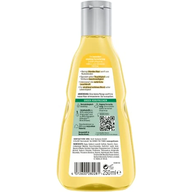 Guhl Blond Faszination Shampoo - Inhalt: 250 ml - Haartyp: blond, blondiert – Bild 2