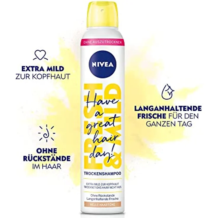 Nivea Haarpflege Shampoo Fresh Revive 3 In 1 Trockenshampoo Helle Haartöne 200 ml – Bild 4