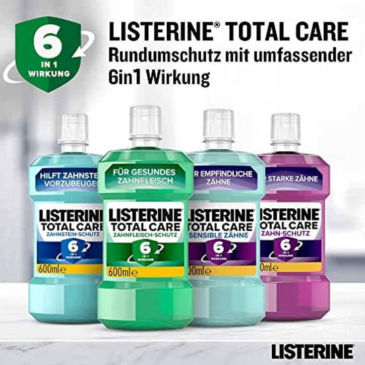 Listerine Total Care Zahnfleich-Schutz Mundspülung 600 ml – Bild 7